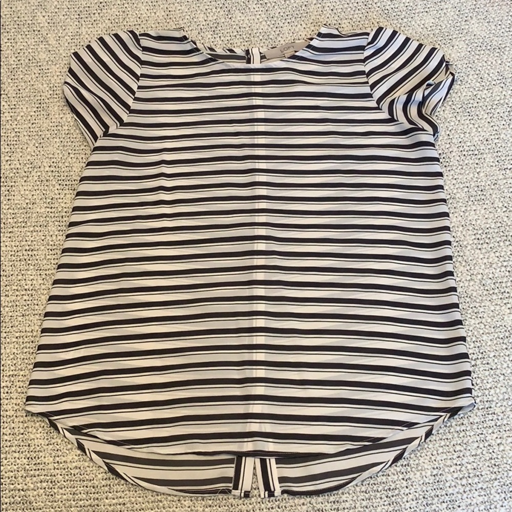 Striped blouse with button details